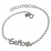 Pulsera Plata Seño Corazón